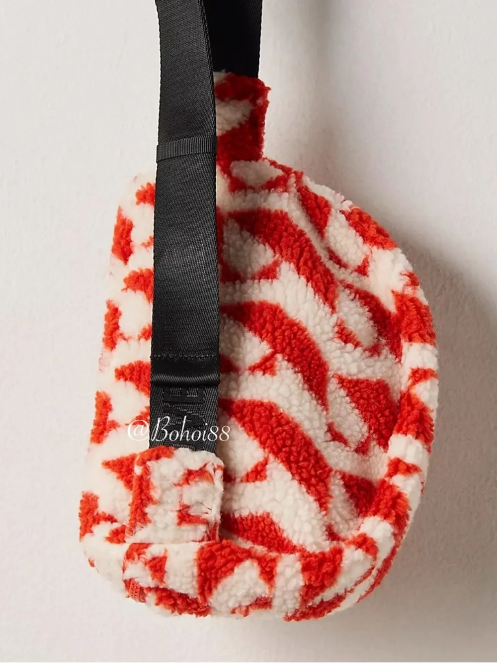 NWT Free People Printed Sherpa Sling Bag